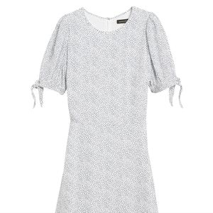 Black and White Flared Dress